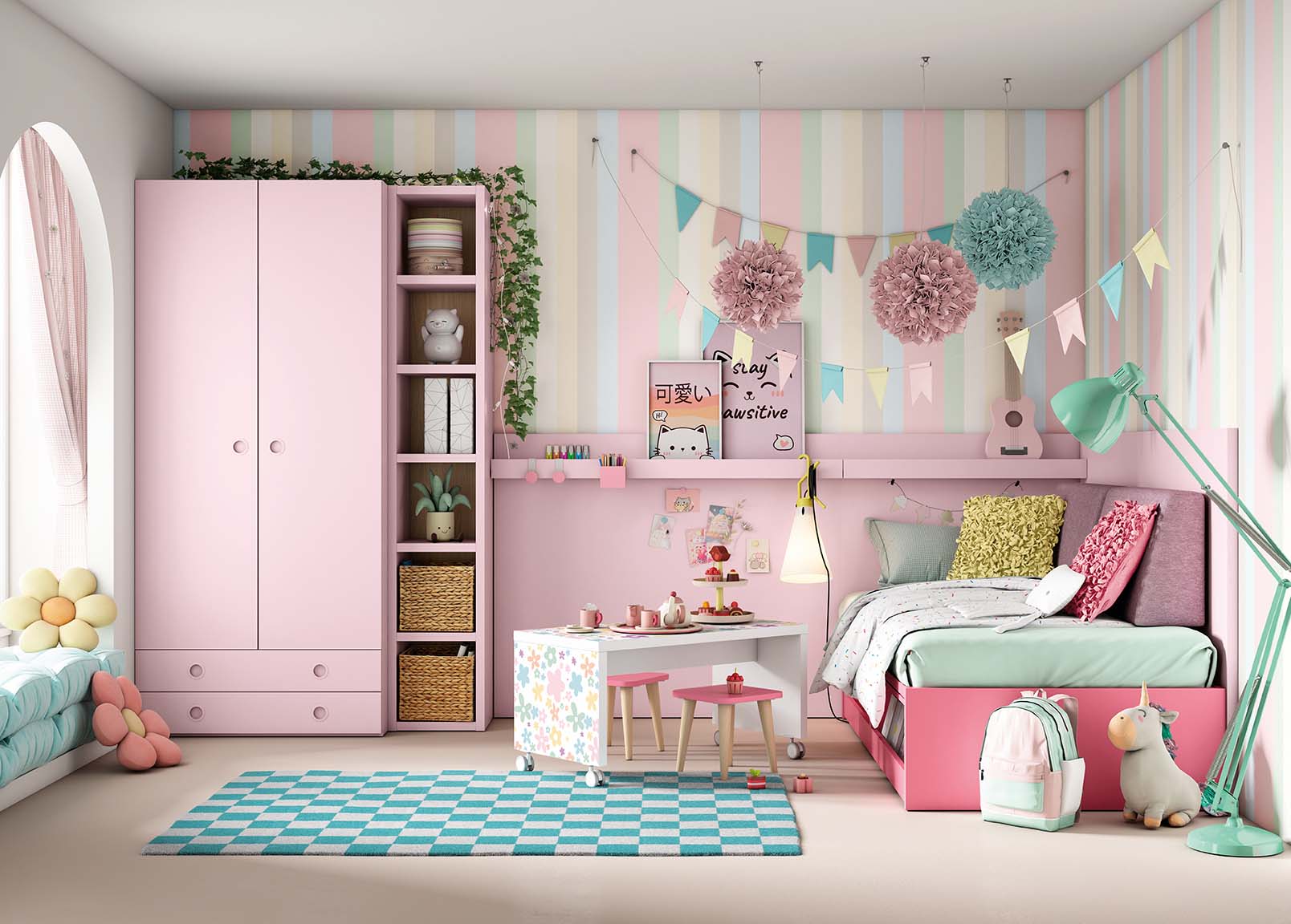Lactraum Habitación De Los Niños Salón Dormitorio Juvenil De Habitaciones Trabajo 1er Pack Con Ojales Cortina Bordada Mediterráneo Barco Ancla Vela Mar Pájaro 300 X 245 Cm(B X H
